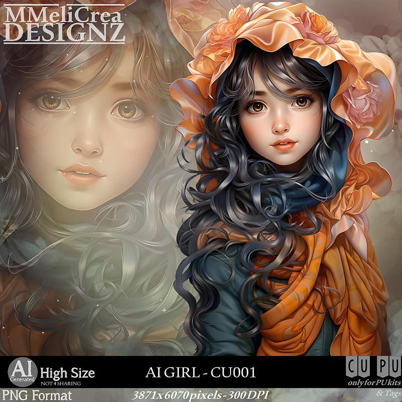 (image for) AI - GIRL CU001 (CU4PU/PNG)